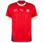 Günstige Fußballtrikots Schweiz Xhaka 10 Heimtrikot EURO 2024 Kurzarm